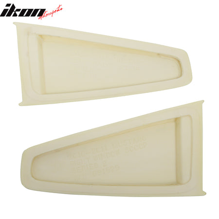 Fits 05-14 Ford Mustang Coupe Side Quarter Window Louvers Shade Vent Unpainted