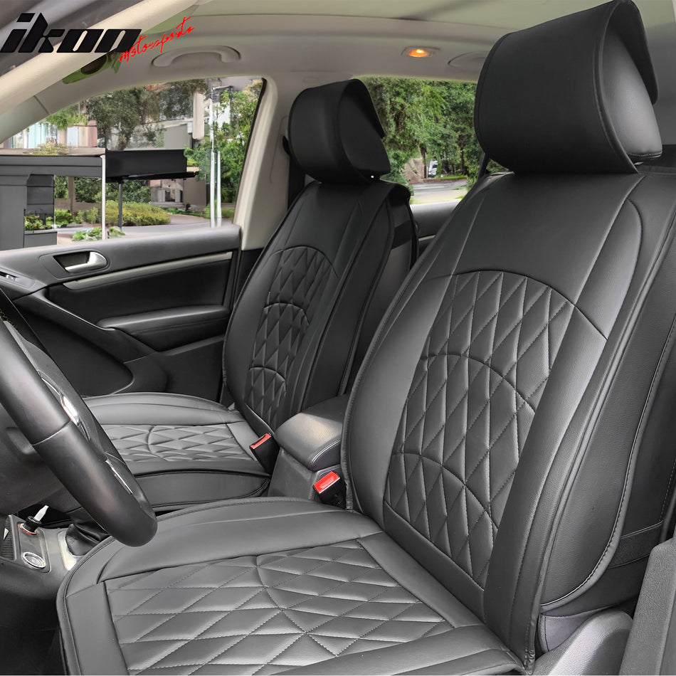 Universal PU Leather Car Seat Covers Cushions Protector 04 Style Set