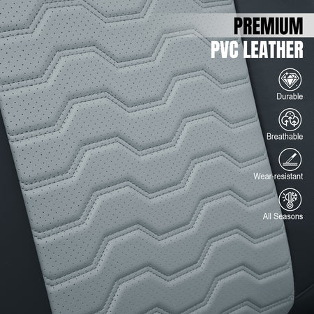 Fits 19-26 Silverado Sierra 1500 2500HD 3500HD Seat Covers Full Set Black& Gray