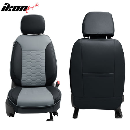 Fits 19-26 Silverado Sierra 1500 2500HD 3500HD Seat Covers Full Set Black& Gray