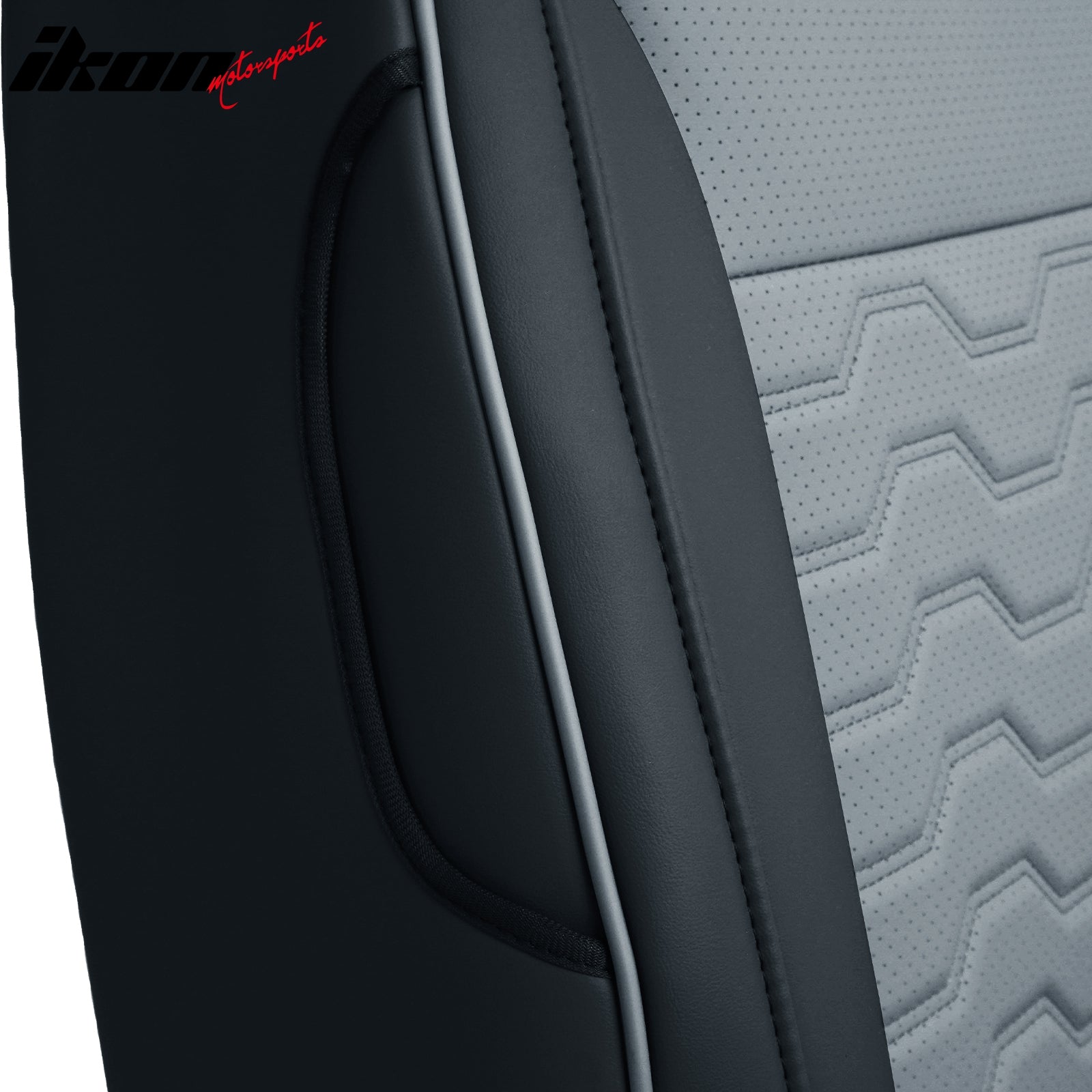 Fits 19-26 Silverado Sierra 1500 2500HD 3500HD Seat Covers Full Set Black& Gray