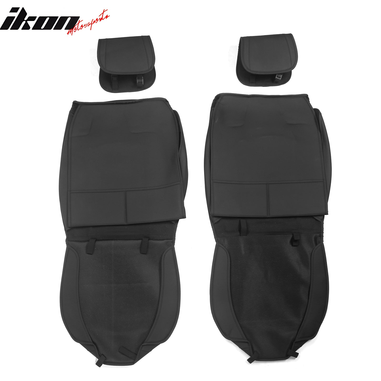 IKON MOTORSPORTS, Full Set Car Seat Covers Compatible with 2009