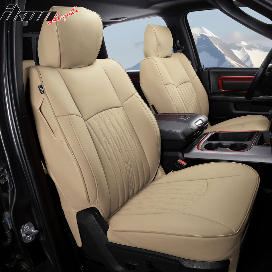 2013-2025 Dodge Ram 1500 2013-2026 2500 3500 Front Seat Covers Beige