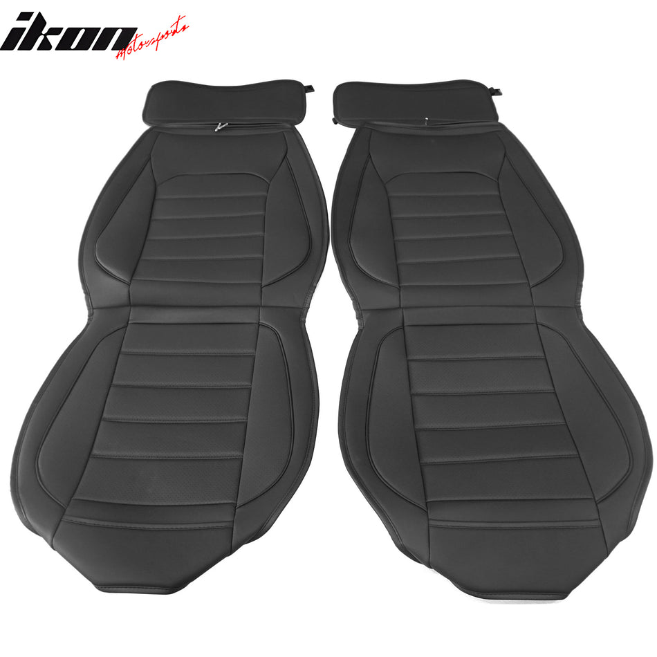 Fits 09-23 Ford F150 Crew Cab Pickup Seat Covers PU Leather 5 Seats Set