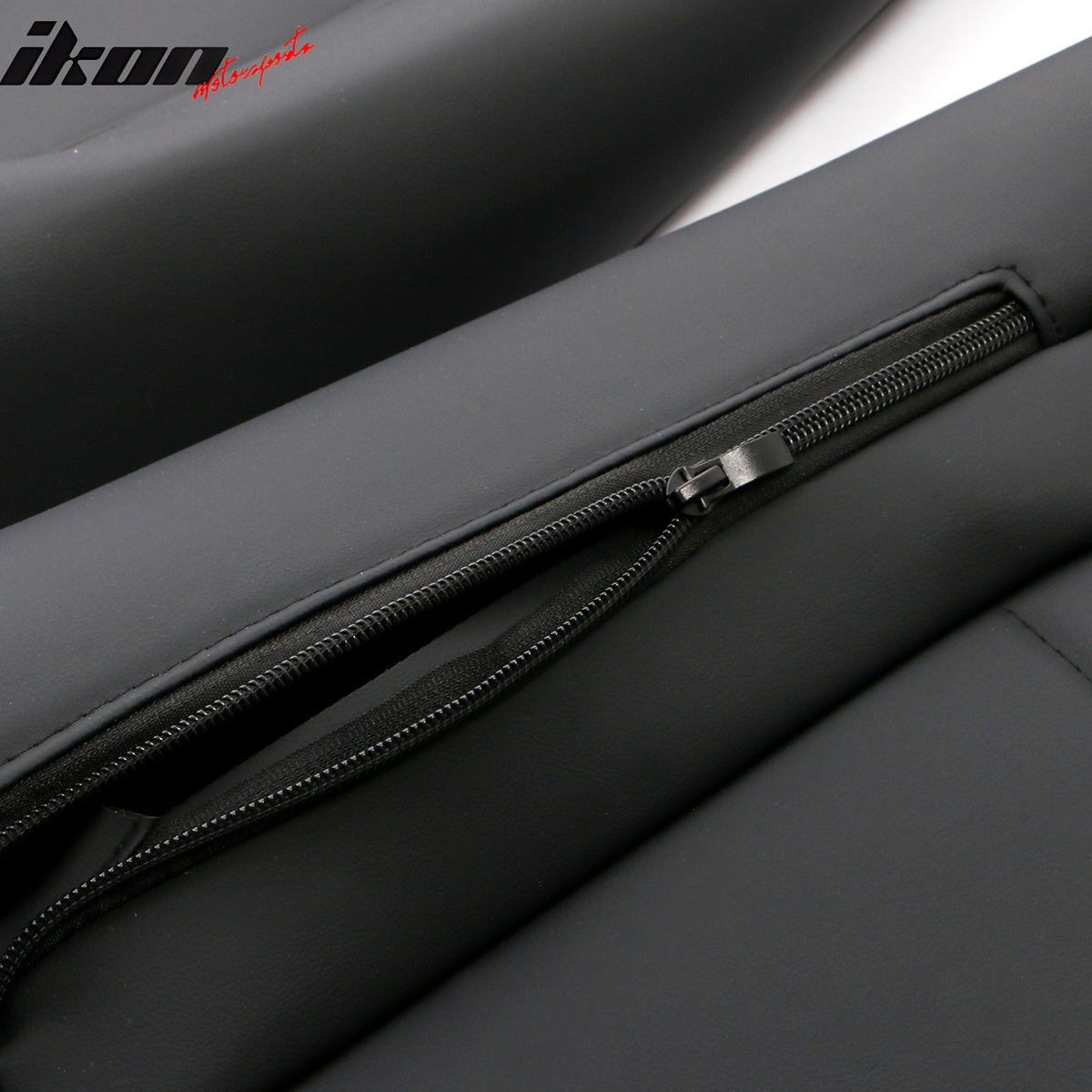 IKON MOTORSPORTS Seat Covers Compatible with 2017-2023 Subaru Crosstrek & Impreza Hatchback, Waterproof PU Leather 5-Seat Driver Passenger Seat Cushion Protector Cover 12PCS