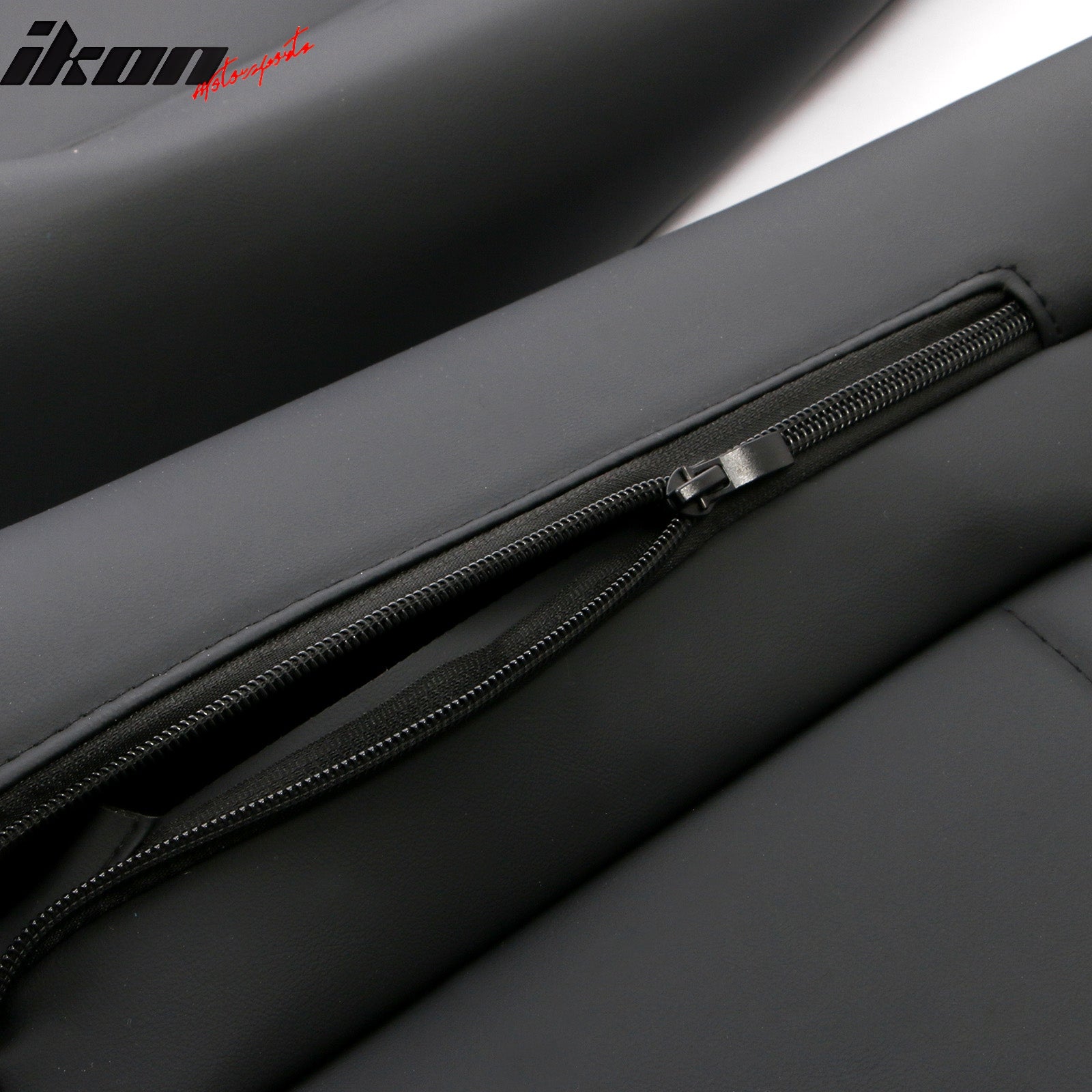 IKON MOTORSPORTS Seat Covers Compatible with 2017-2023 Subaru Crosstrek & Impreza Hatchback, Waterproof PU Leather 5-Seat Driver Passenger Seat Cushion Protector Cover 12PCS