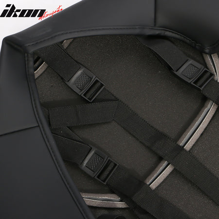 IKON MOTORSPORTS Seat Covers Compatible with 2017-2023 Subaru Crosstrek & Impreza Hatchback, Waterproof PU Leather 5-Seat Driver Passenger Seat Cushion Protector Cover 12PCS