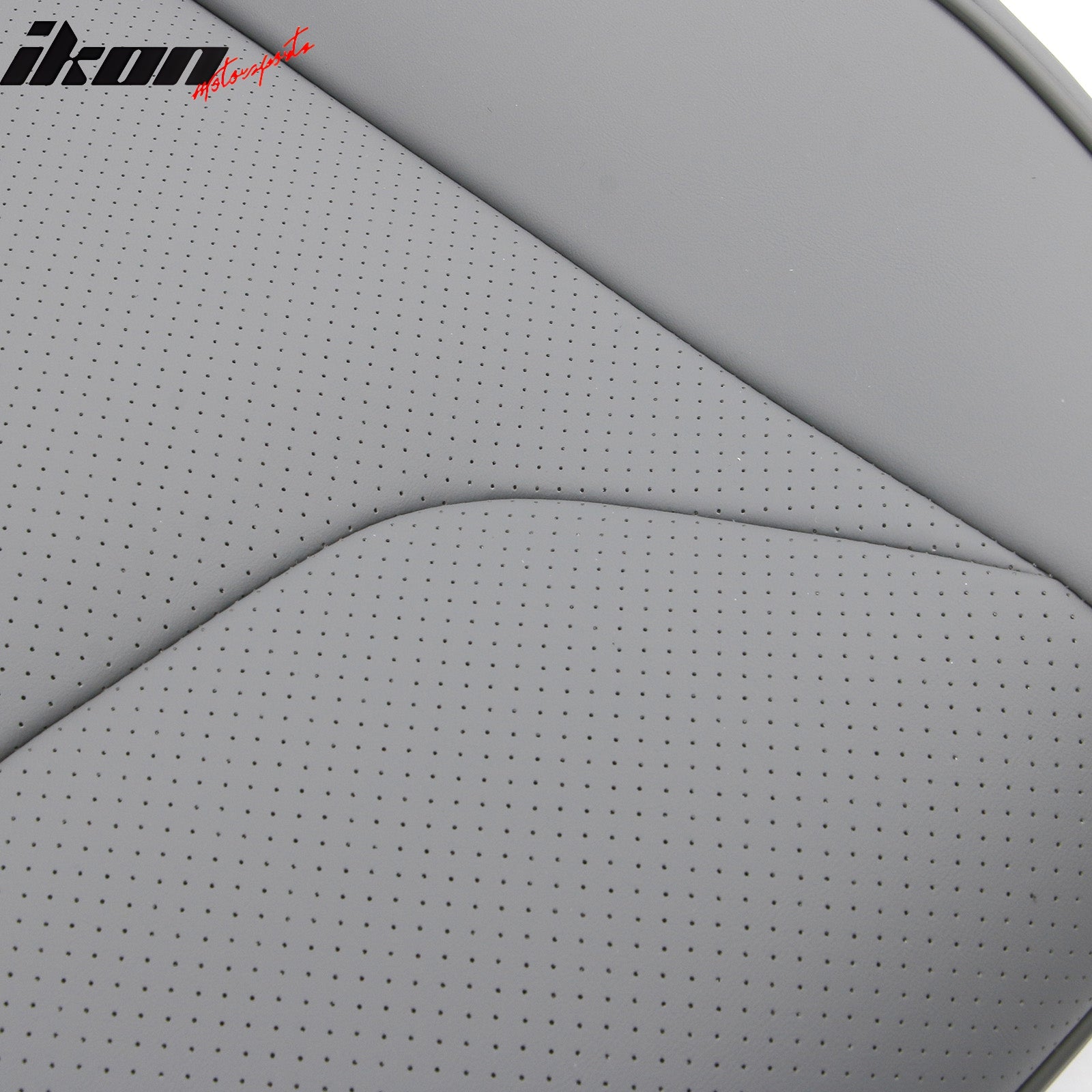 IKON MOTORSPORTS Seat Covers Compatible with 2017-2023 Subaru Crosstrek & Impreza Hatchback, Waterproof PU Leather 5-Seat Driver Passenger Seat Cushion Protector Cover 12PCS