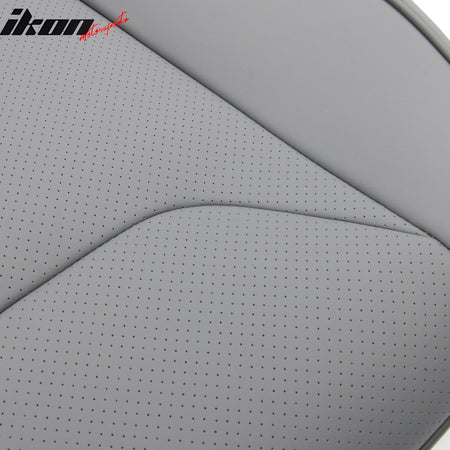 IKON MOTORSPORTS Seat Covers Compatible with 2017-2023 Subaru Crosstrek & Impreza Hatchback, Waterproof PU Leather 5-Seat Driver Passenger Seat Cushion Protector Cover 12PCS