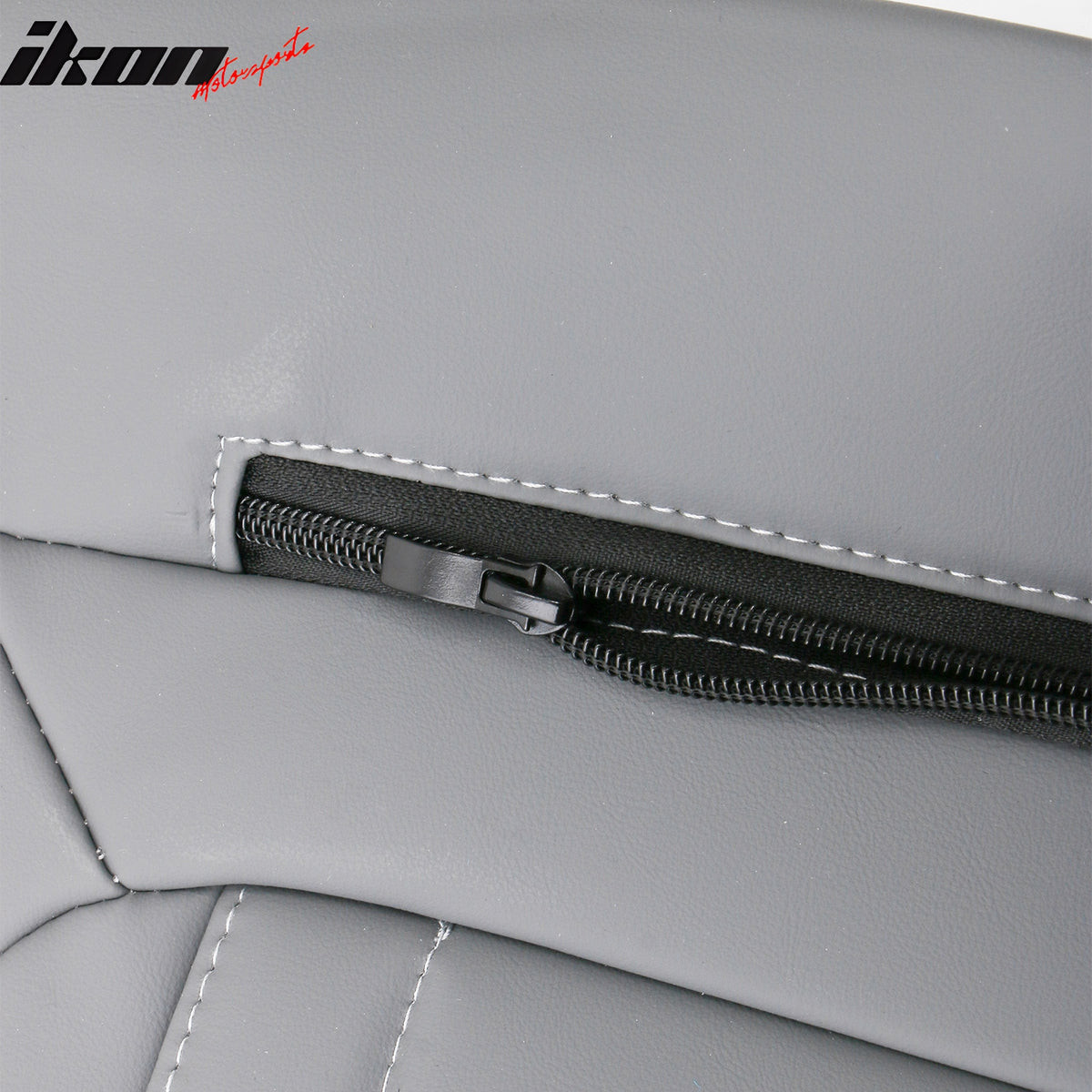 IKON MOTORSPORTS Seat Covers Compatible with 2017-2023 Subaru Crosstrek & Impreza Hatchback, Waterproof PU Leather 5-Seat Driver Passenger Seat Cushion Protector Cover 12PCS