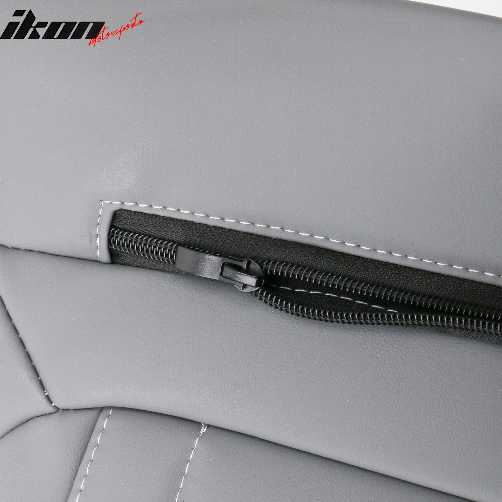 IKON MOTORSPORTS Seat Covers Compatible with 2017-2023 Subaru Crosstrek & Impreza Hatchback, Waterproof PU Leather 5-Seat Driver Passenger Seat Cushion Protector Cover 12PCS