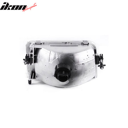 IKON MOTORSPORTS Head Lamps, Compatible with 1993-1997 Ford Ranger, Crystal Front Bumper Driving Headlights Assembly Replacement, Pair