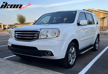 Fits 09-15 Honda Pilot OE Style Running Board Side Step Nerf Bars Black Silver