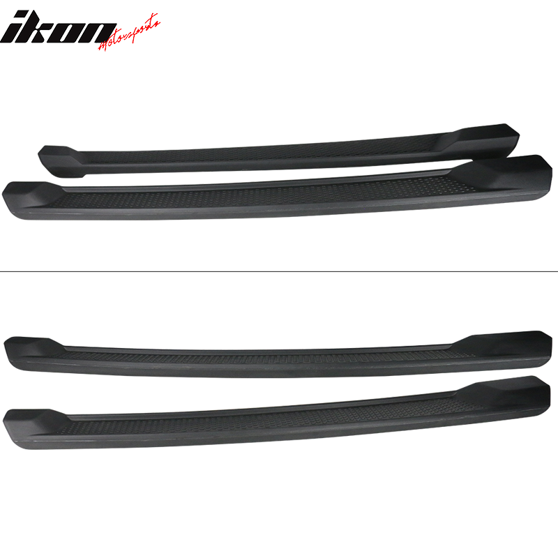 Fits 18-24 Jeep Wrangler JL 4DR Factory Style Textured Black Running Boards