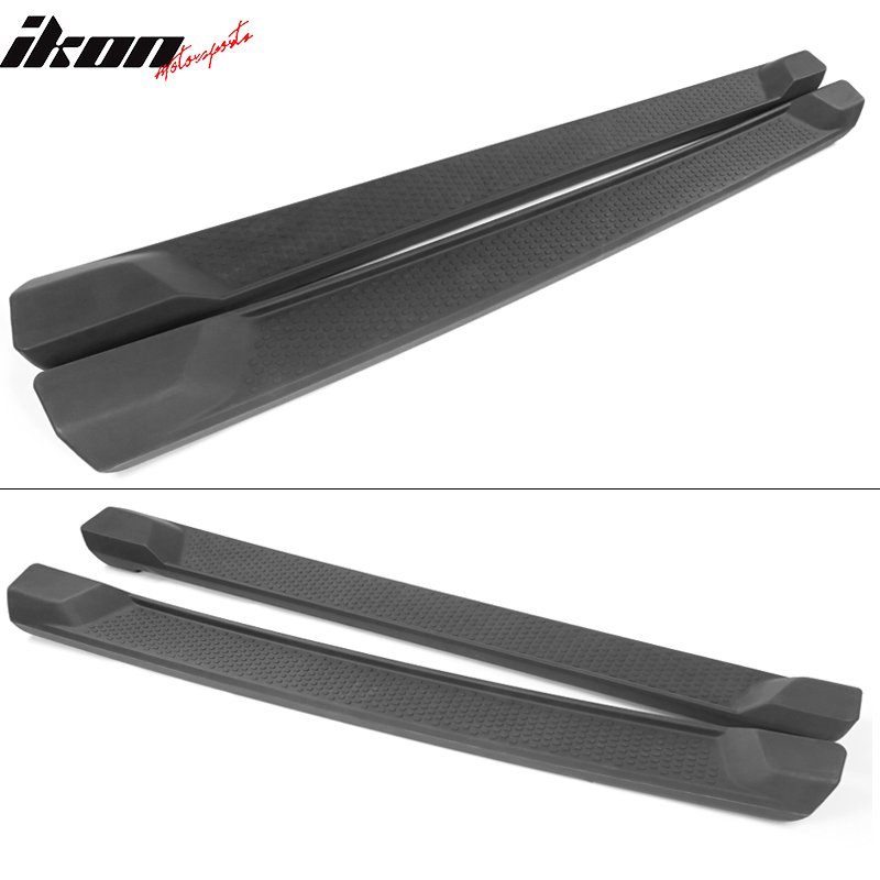 Fits 18-24 Jeep Wrangler JL 4DR Factory Style Textured Black Running Boards