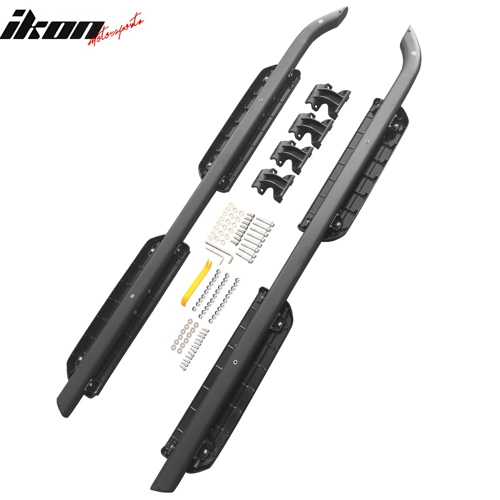 Fits 20-26 Land Rover Defender 110 130 OE Style Running Boards Black Aluminum