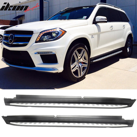 Running Board Compatible With Benz X166 2013-2016 GL-Class & 2017-2019 GLS-Class, SUV Factory Style by IKON MOTORSPORTS