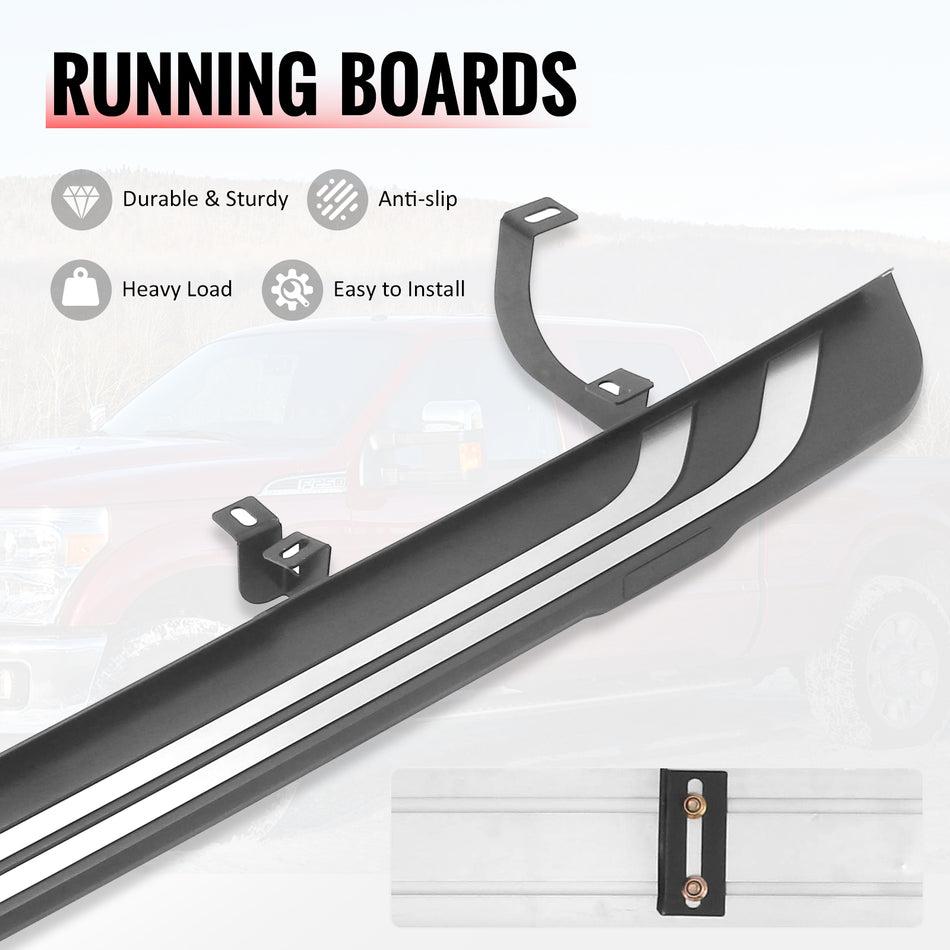 Fits 26-27 Toyota RAV4 19 OE Style Running Boards Side Step Nerf Bars Aluminum
