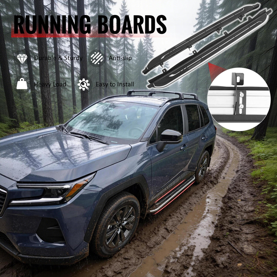 Fits 26-27 Toyota RAV4 26 OE Style Running Boards Side Step Nerf Bars Aluminum