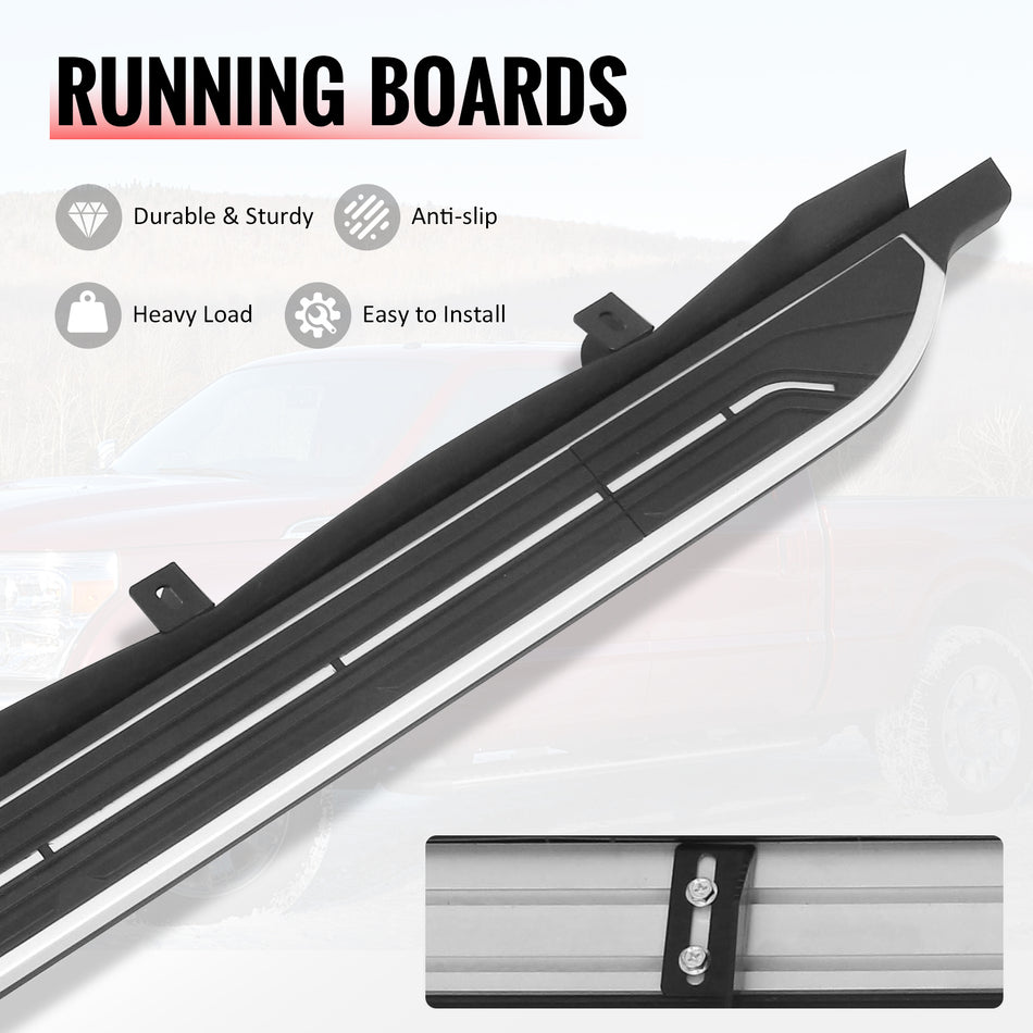 Fits 26-27 Toyota RAV4 26 OE Style Running Boards Side Step Nerf Bars Aluminum