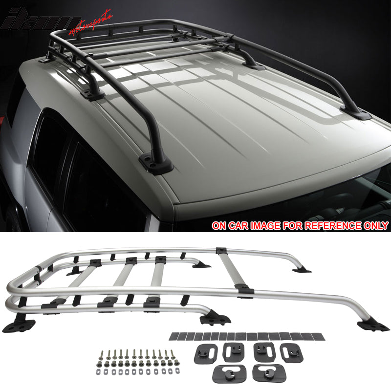 Roof Rack Compatible With 2007-2014 Toyota Fj Cruiser, Offroad Type  Aluminum Top Cargo Roof Rack Rail Cross Bar Luggage Carrier by IKON  MOTORSPORTS, 2008 2009 2010 2011 2012 2013 – Ikon Motorsports