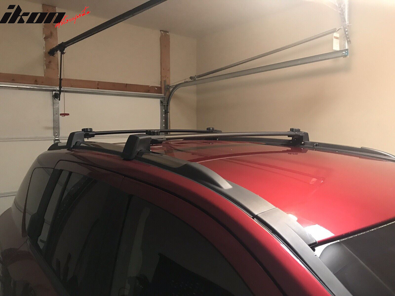 Fits 11-16 Jeep Compass OE Style Roof Rack Cross Bar Black ABS Aluminum