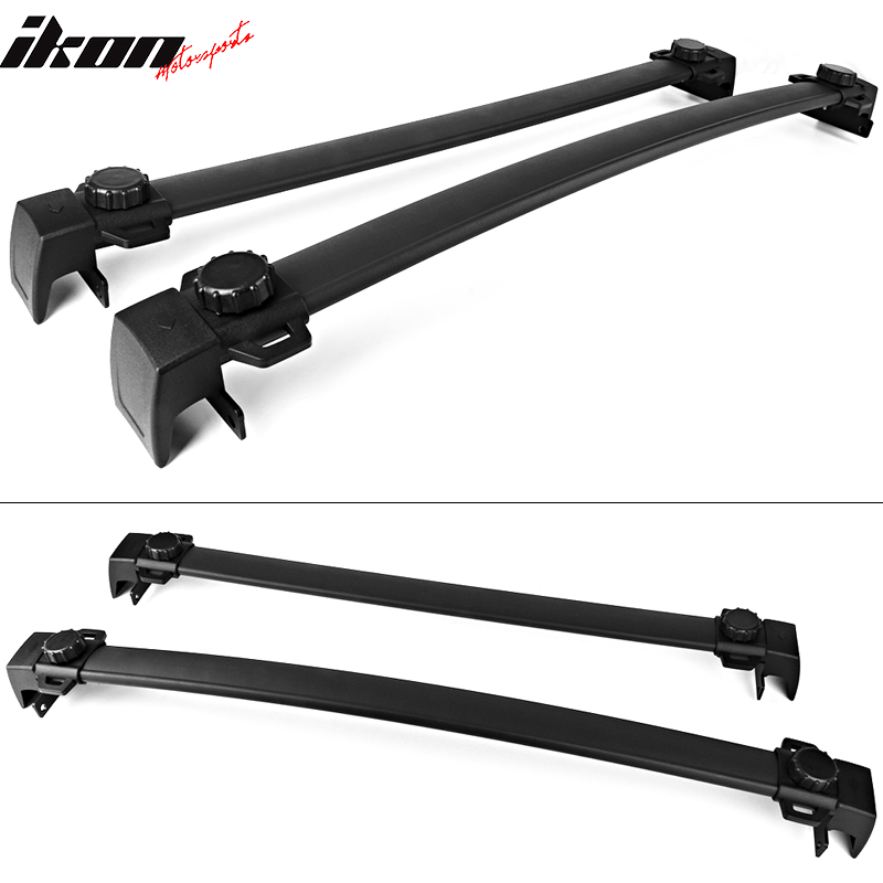 Fits 17-23 Jeep Compass Factory Style Top Roof Rack Cross Bar Pair Black