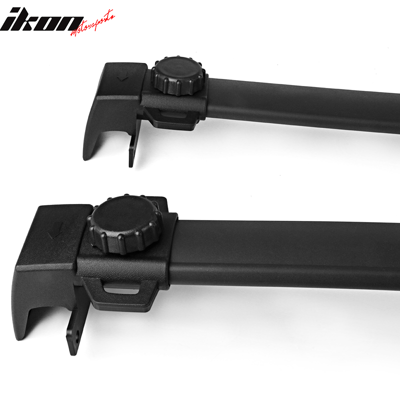 Fits 17-23 Jeep Compass Factory Style Top Roof Rack Cross Bar Pair Black