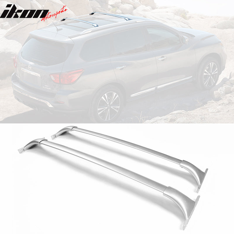 2014-2020 Nissan Rogue OEM Style Silver Roof Rack Cross Bar Aluminum