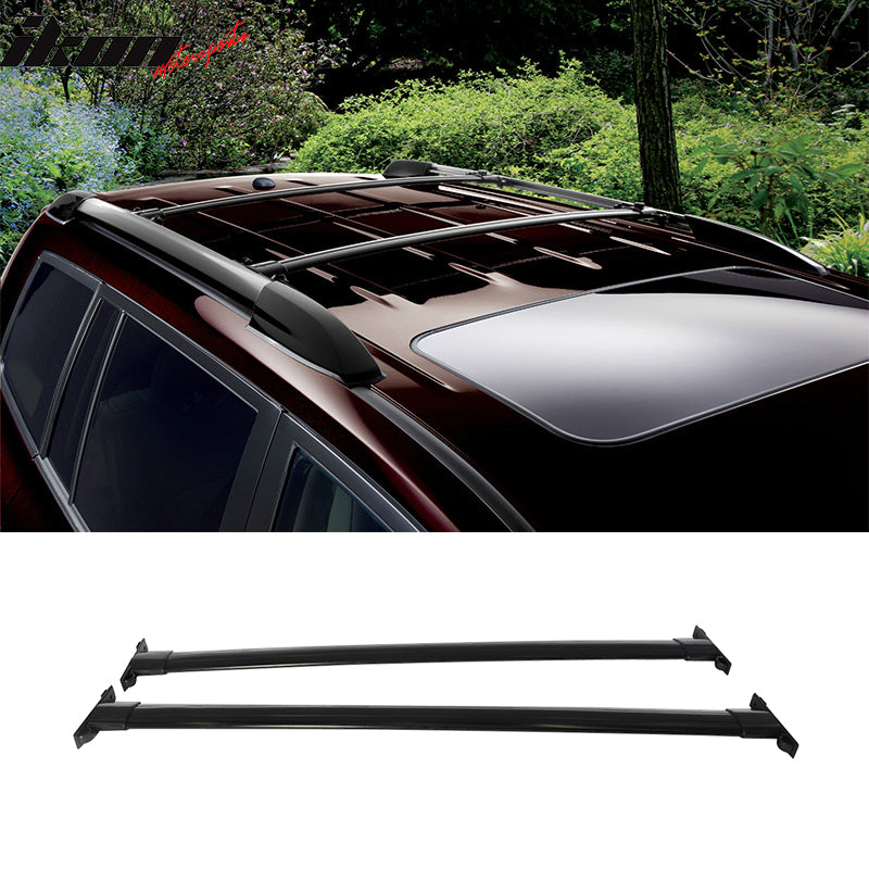 2008-2013 Toyota Highlander OE Black Roof Rack Cross Bar Aluminum