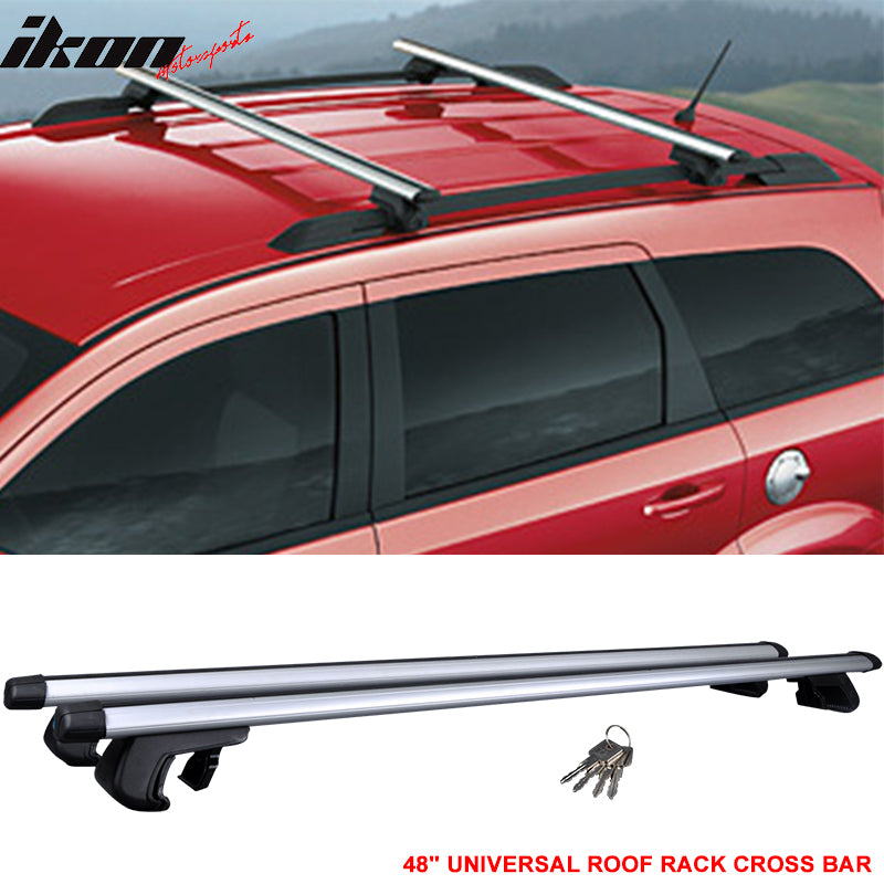 Universal Silver Roof Rack Cross Bar Cargo Luggage Carrier Aluminum