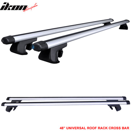 Compatible With 48 Inch Top Rail Roof Rack Cross Bar Carrier Aluminum 120CM Lock Key