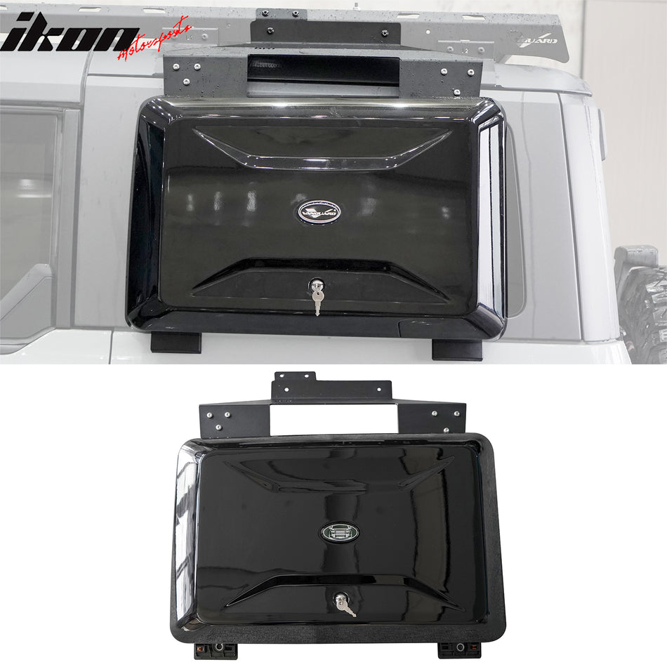 2021-2026 Ford Bronco Exterior Side Mounted Gear Box Carrier Black ABS