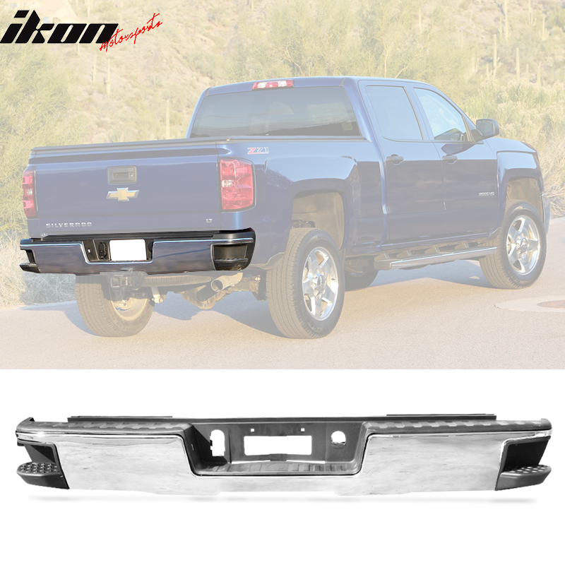 Fits 14-18 Silverado GMC Sierra 1500 Rear Step Bumper