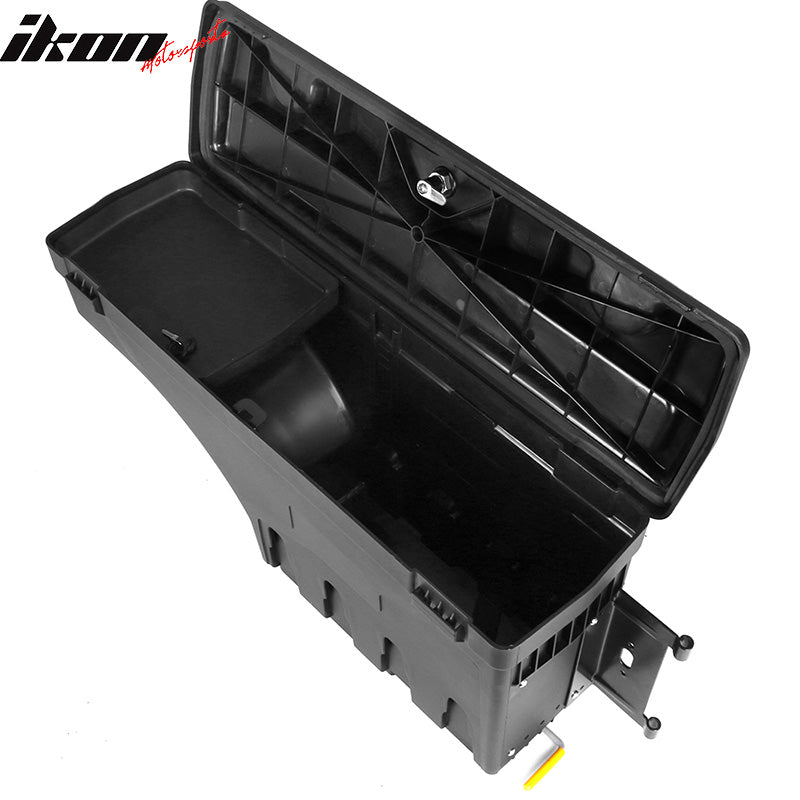 Fits 07-18 Silverado Sierra ABS Truck Bed Storage Box Toolbox Driver Passenger