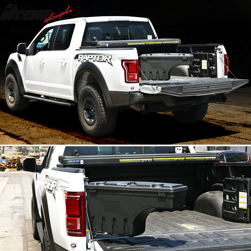 Compatible With 15-23 Ford F150 ABS Truck Bed Storage Box Toolbox Driver Left Side