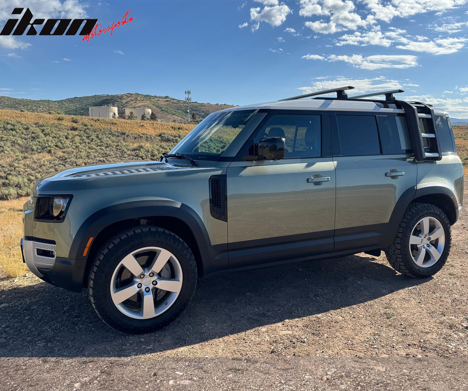 Fits 20-26 Land Rover Defender 110 Passenger Side Step Climbing Ladder Aluminum