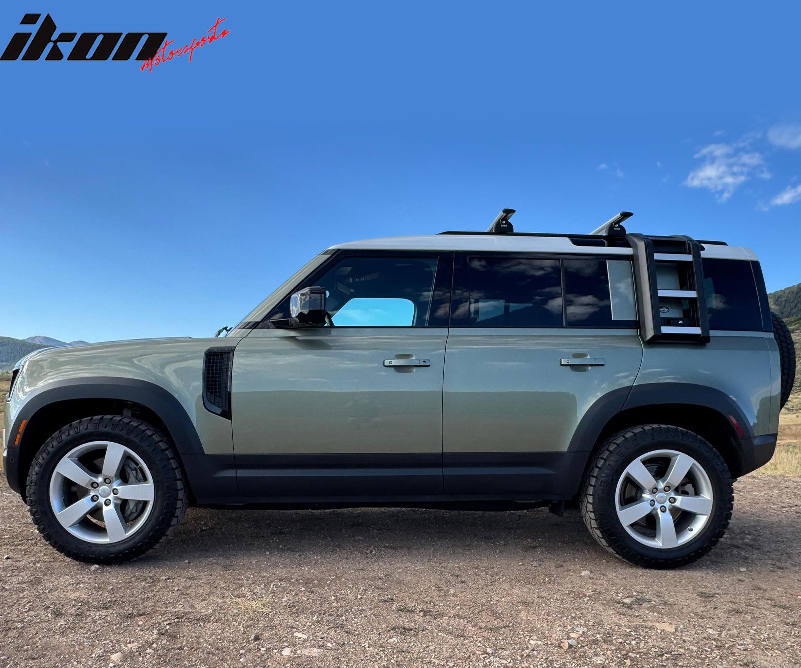 Fits 20-26 Land Rover Defender 110 Passenger Side Step Climbing Ladder Aluminum