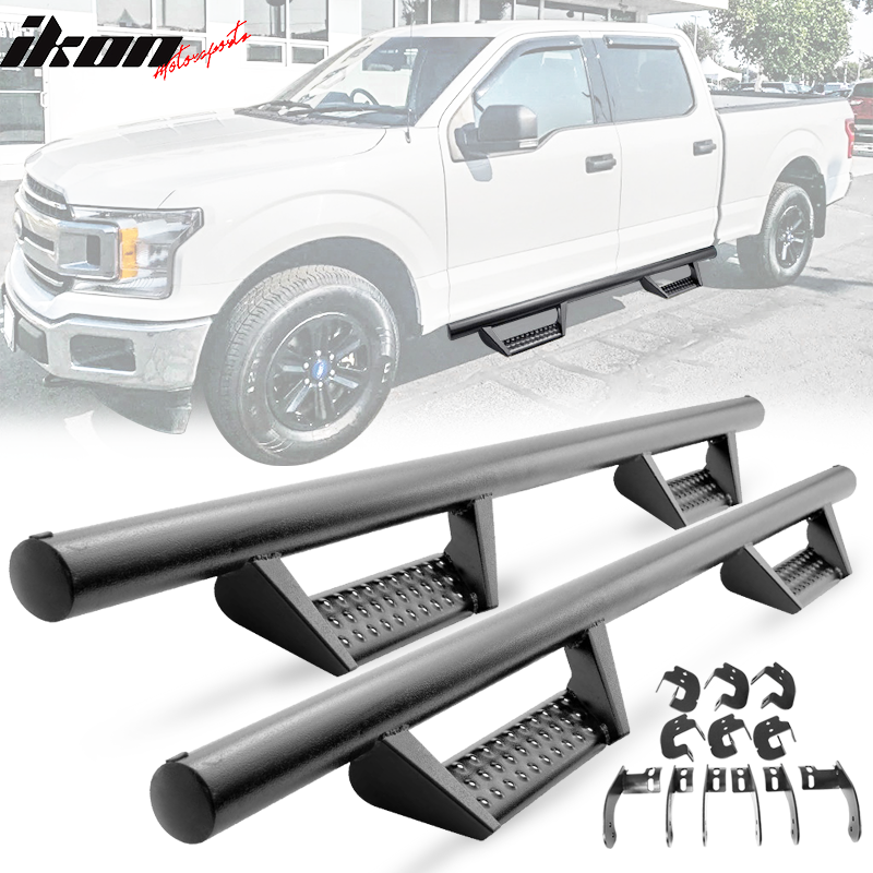 2015-2022 Ford F-150 Super Crew Cab BCK Style Running Boards Nerf Bars