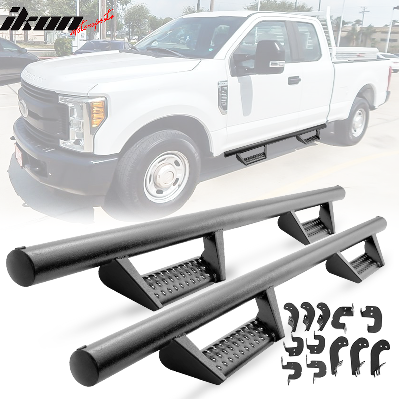 2017-2022 Ford F-250 Superduty Super Cab BCK Style Black Running Board