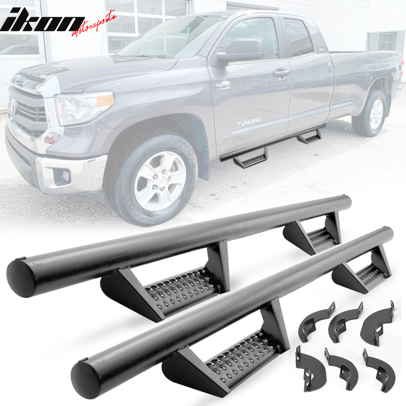 2007-2021 Toyota Tundra Crew Cab & Double Cab BCK Black Running Boards