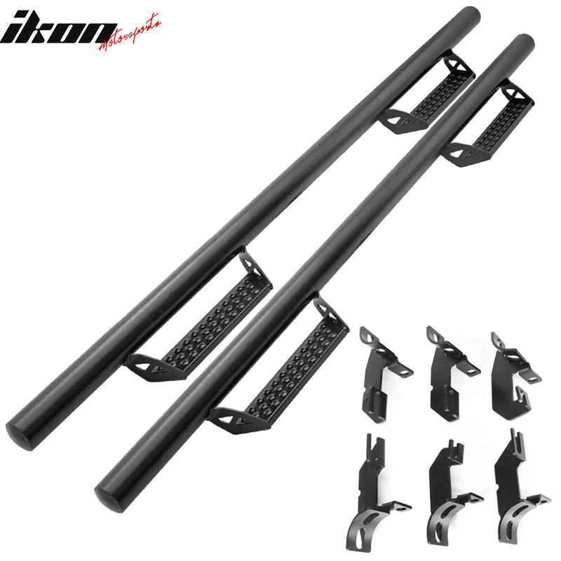 Fits 07-18 Jeep Wrangler 4Dr BCT Style Side Step Bars