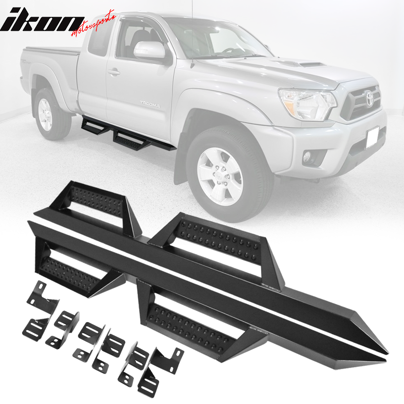 2005-2022 Toyota Tacoma Access Cab BZ Black Running Board Side Steps