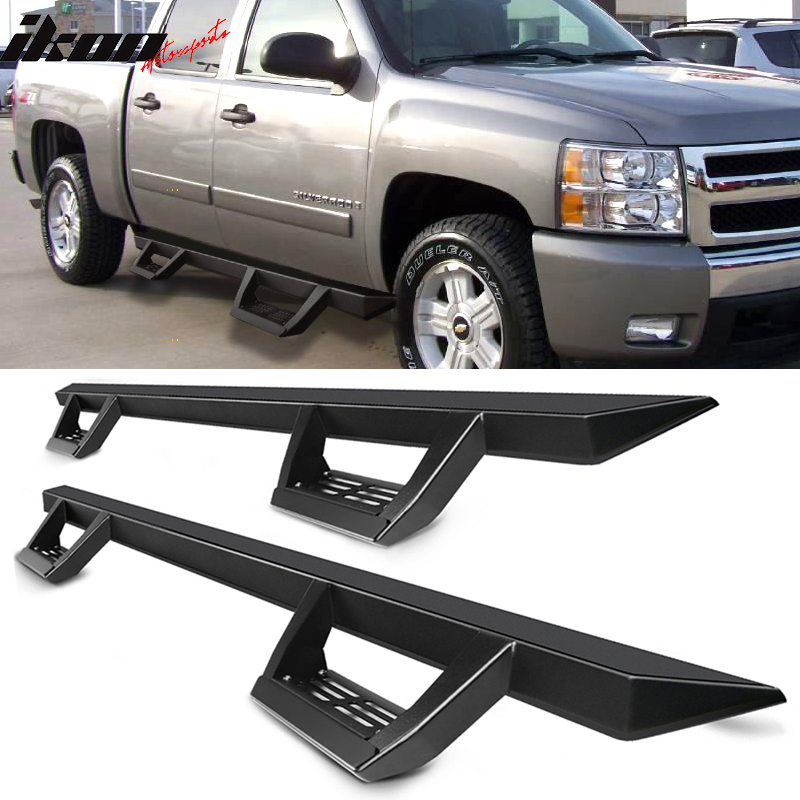 2007-2018 Chevy Silverado GMC Sierra V2 Unpainted Running Board Steel