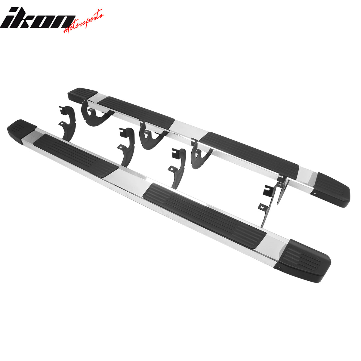 Fits 19-26 Chevy Silverado Sierra 1500 Crew Cab OE S6 Style Side Step Bar Silver