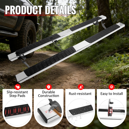 Fits 15-26 Chevrolet Colorado & GMC Canyon Crew Cab 6" OE Style Running Boards