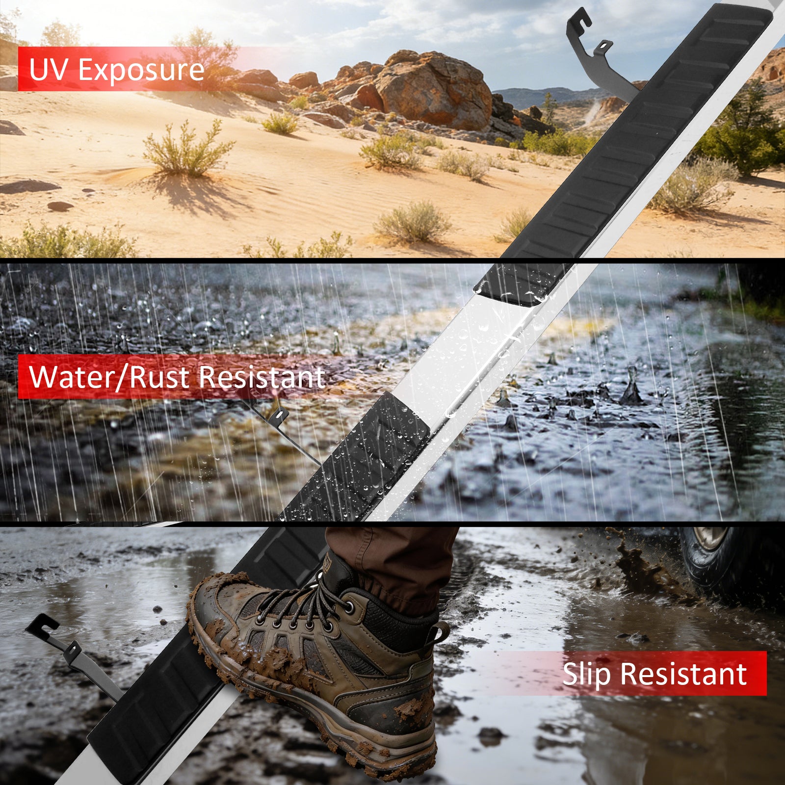 Fits 15-26 Chevrolet Colorado & GMC Canyon Crew Cab 6" OE Style Running Boards