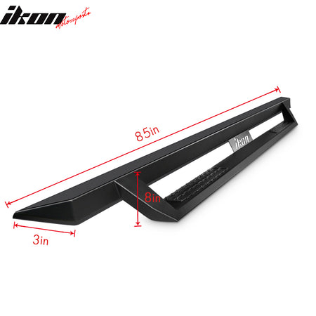 Fits 09-14 Ford F150 Crew Cab IKON V1 Style Running Boards Side Step Bar Black