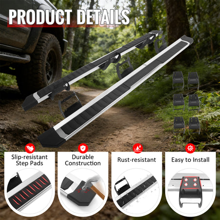 Fits 04-14 Ford F-150 SuperCrew Cab 6" 21 F150 OE Style Running Boards Nerf Bars