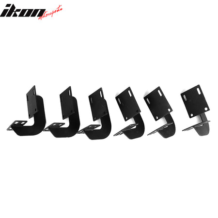 Fits 99-16 Ford F250 F350 Superduty Crew Cab IKON V2 Style Running Boards Black